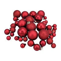 Northlight Red Glass Ball 40-pc. Christmas Ornament