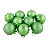 Northlight Finish Glass Ball 9-pc. Christmas Ornament