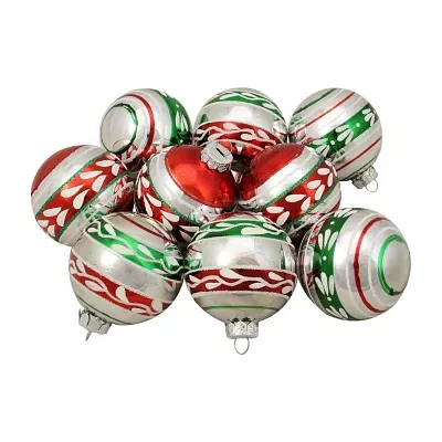 Northlight Striped Vintage 9-pc. Christmas Ornament