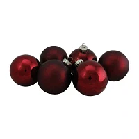 Northlight 2-Finish Glass Ball 6-pc. Christmas Ornament