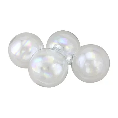 Northlight Clear Glass Ball 4-pc. Christmas Ornament