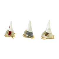 Northlight Skiing Gnomes 3-pc. Christmas Ornament