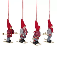 Northlight Skiing Kids 4-pc. Christmas Ornament