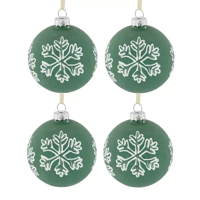 Northlight Ball With Snowflakes 4-pc. Christmas Ornament