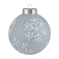 Northlight Blue Glitter Ball 12-pc. Christmas Ornament