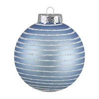 Northlight Blue Glitter Ball 12-pc. Christmas Ornament