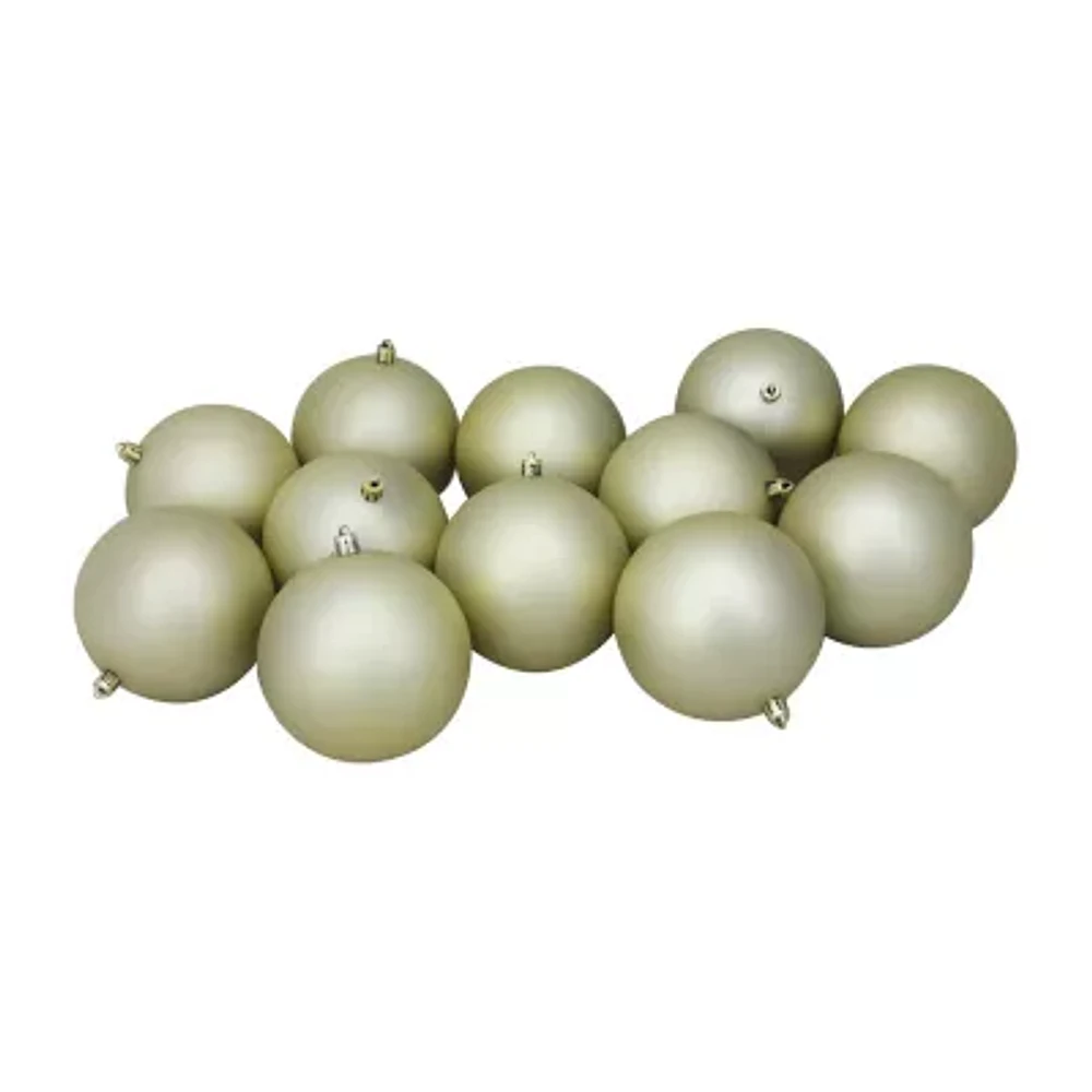 Northlight Gold Matte Ball 12-pc. Christmas Ornament