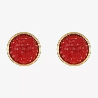 Mixit Gold Tone 12mm Stud Earrings