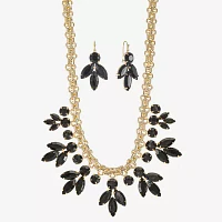 Mixit Gold Tone & Black Womens Black 2-pc. Jewelry Set