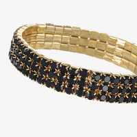 Mixit Gold Tone & Black Stretch Bracelet