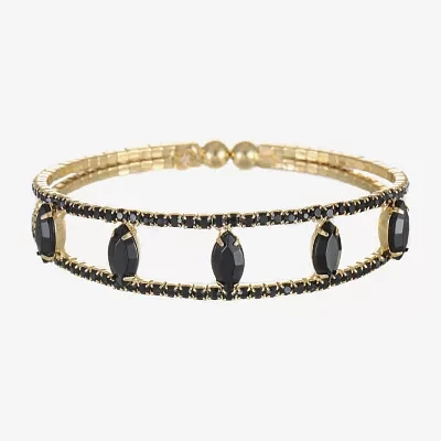 Mixit Gold Tone & Black Cuff Bracelet