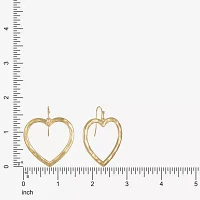 Liz Claiborne Heart Drop Earrings