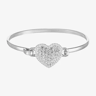 Liz Claiborne Glass Heart Cuff Bracelet