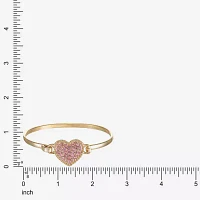 Liz Claiborne Glass Heart Cuff Bracelet