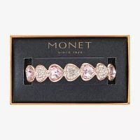 Monet Jewelry Glass Heart Stretch Bracelet