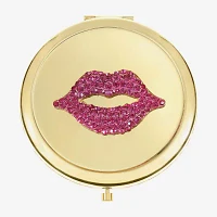 Monet Jewelry Gold Tone Lips Gold Tone Heart Compact Mirror