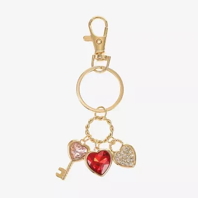 Monet Jewelry Gold Tone Charm Heart Key Chain