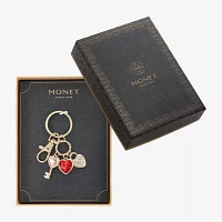 Monet Jewelry Gold Tone Charm Heart Key Chain