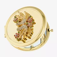 Monet Jewelry Gold Tone Love Gold Tone Compact Mirror