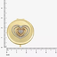 Monet Jewelry Gold Tone Gold Tone Heart Compact Mirror