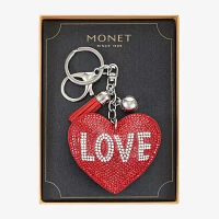 Monet Jewelry Silver Tone Love Heart Key Chain