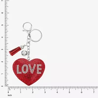 Monet Jewelry Silver Tone Love Heart Key Chain