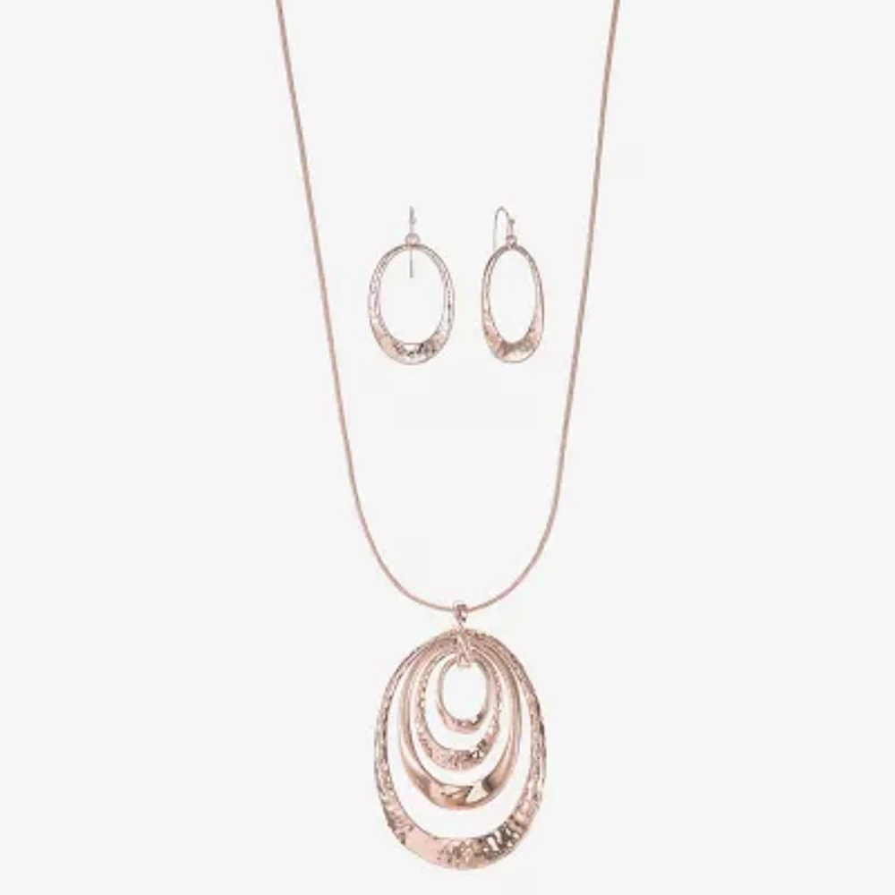 Liz Claiborne Pendant Necklace And Drop Earring 2-pc. Jewelry Set