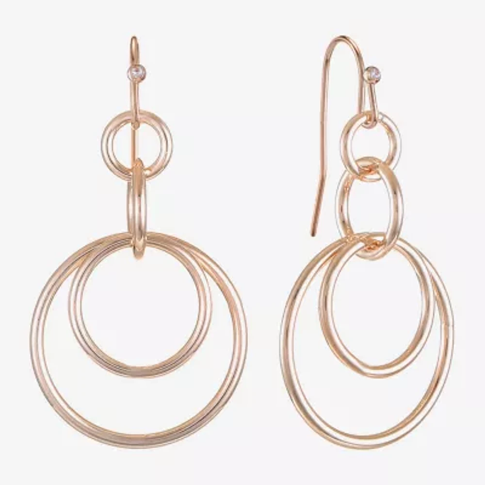 Liz Claiborne Orbital Womens Drop Earrings