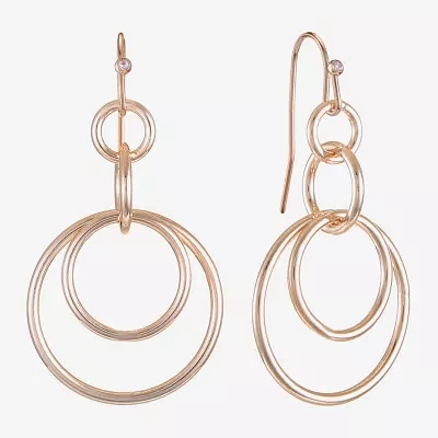 Liz Claiborne Orbital Womens Drop Earrings