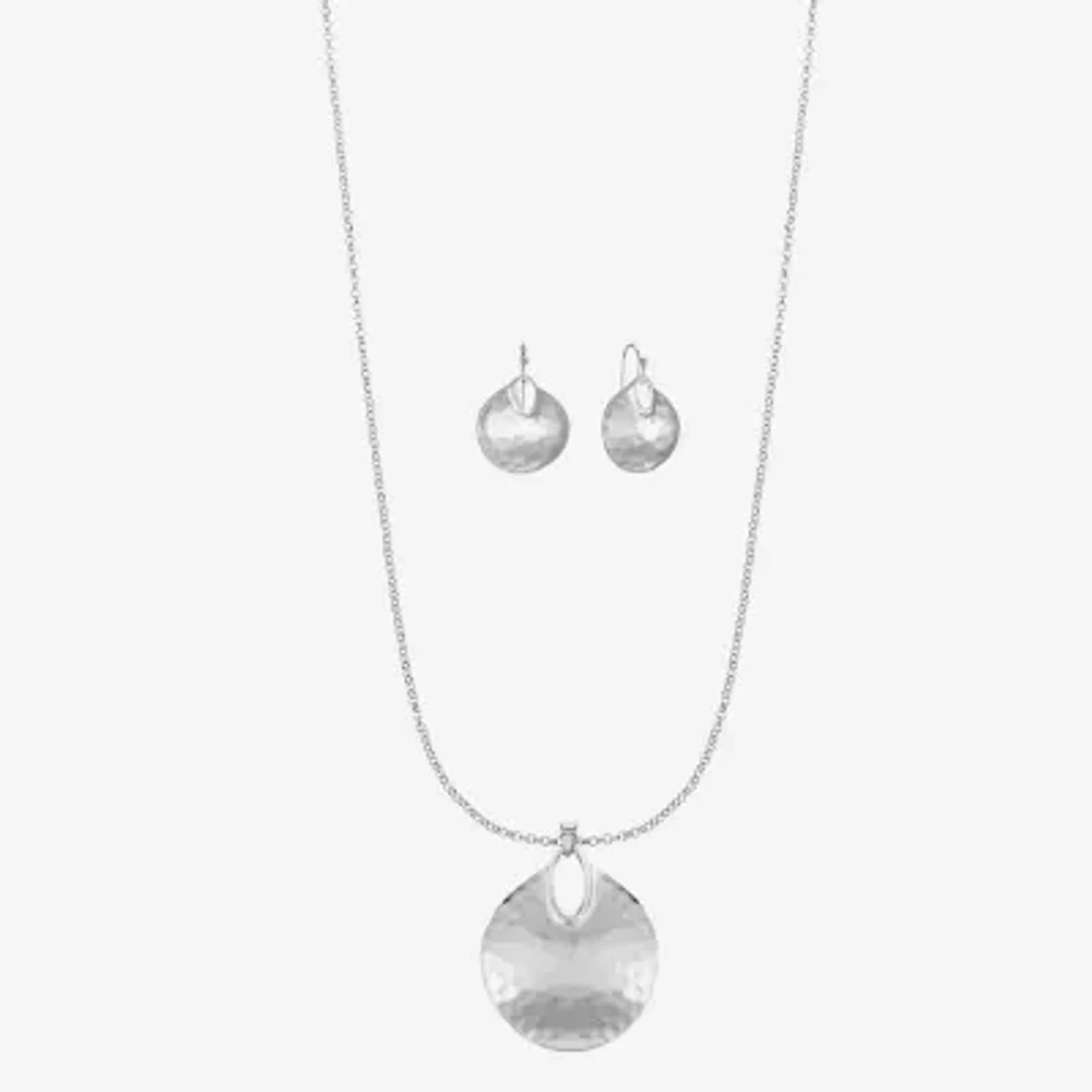 Liz Claiborne Pendant Necklace And Drop Earring 2-pc. Jewelry Set