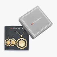 Liz Claiborne Pendant Necklace And Drop Earring 2-pc. Jewelry Set