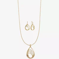 Liz Claiborne Pendant Necklace And Drop Earring 2-pc. Jewelry Set
