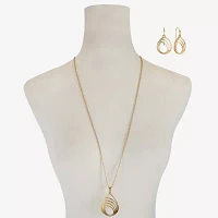 Liz Claiborne Pendant Necklace And Drop Earring 2-pc. Jewelry Set