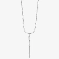 Liz Claiborne Tassle 32 Inch Paperclip Pendant Necklace