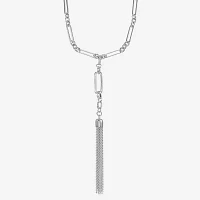 Liz Claiborne Tassle 32 Inch Paperclip Pendant Necklace