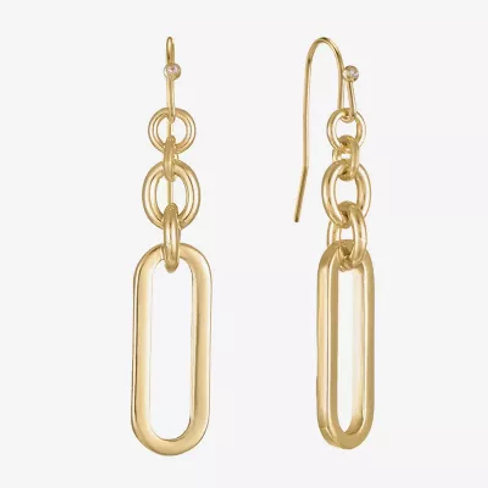 Liz Claiborne Paperclip Drop Earrings