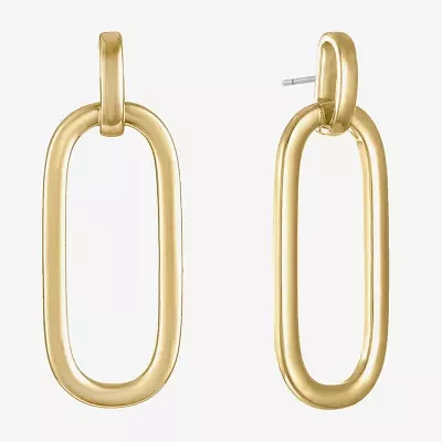 Liz Claiborne Doorknocker Drop Earrings