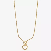 Monet Jewelry 17 Inch Box Heart Y Necklace