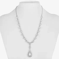 Monet Jewelry Glass Simulated Pearl 17 Inch Rope Y Necklace