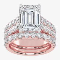 G-H / Vs2-Si1) Womens 7 Ct.T.W. Lab Grown White Diamond 14K Gold Side Stone Bridal Set