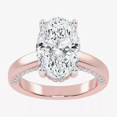 G-H / Vs2-Si1) Womens / CT. T.W. Lab Grown White Diamond 14K Rose Gold Solitaire Engagement Ring