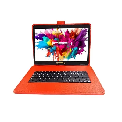 10.1 Octa Core 128Gb Tab Red Keyboard App