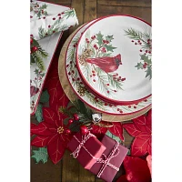 Homewear Portia Poinsettia Cutwork 4-pc. Placemats