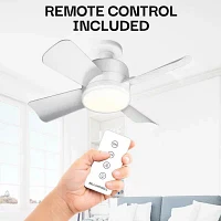 Bell + Howell Socket With Warm Lighting And Remote Control Ceiling Fan