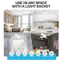 Bell + Howell Socket With Warm Lighting And Remote Control Ceiling Fan