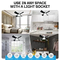 Bell + Howell Socket With Warm Lighting And Remote Control Ceiling Fan