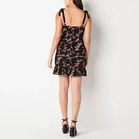 Secret Charm Womens Sleeveless Floral Bodycon Dress Juniors