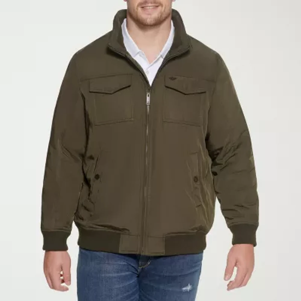 Dockers Mens Big and Tall Lined Water Resistant Midweight Bomber Jacket