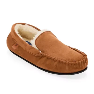 Stafford Venetian Faux Leather Mens Moccasin Slippers