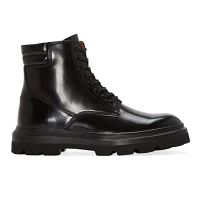 J. Ferrar Mens Bolton Block Heel Lace Up Boots